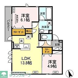 Grand Noir 2LDKの間取図画像
