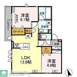 Grand Noir 2LDKの間取図画像