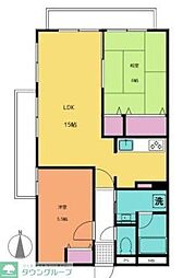 アークハイツ上永谷 2LDKの間取図画像