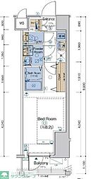 エステムプラザ横濱関内 1Kの間取図画像