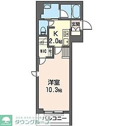 JR埼京線 南与野駅 徒歩14分の賃貸マンション 1階1Kの間取り