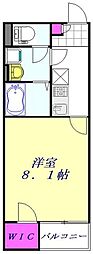 埼玉高速鉄道 川口元郷駅 徒歩14分の賃貸アパート 1階1Kの間取り