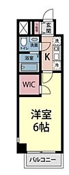 JR京浜東北・根岸線 浦和駅 徒歩7分の賃貸マンション 6階1Kの間取り