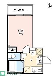 JR埼京線 武蔵浦和駅 徒歩10分の賃貸アパート 3階1Kの間取り