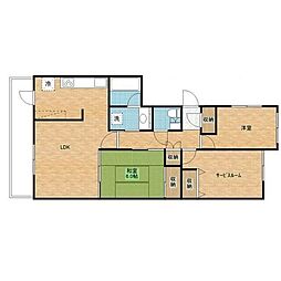 フォレストコート 3LDKの間取図画像