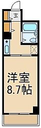 CASSIA南浦和 1Kの間取図画像