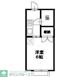 メゾンFTB 1Kの間取図画像