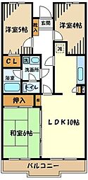 アーク河辺 5階3LDKの間取り