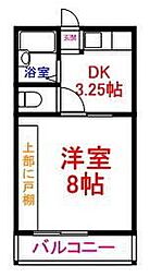 コーポ和幸 1階1Kの間取り