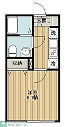 BEA 飯能 3階1Kの間取り