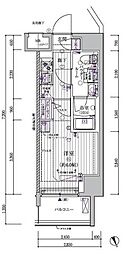 メインステージ立川VI 3階1Kの間取り