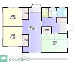 ヴィブレ柴崎 3階3LDKの間取り