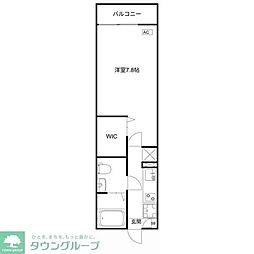 MQuarto福生 1階1Kの間取り