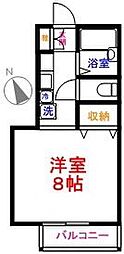 玉二ハイツ 1階1Kの間取り