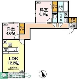 Auspicious House 2LDKの間取図画像