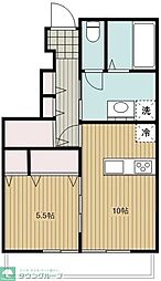 ルミナス国分寺 1LDKの間取図画像
