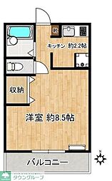 押本ハイツ 1Kの間取図画像