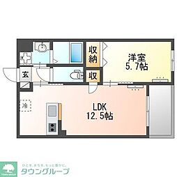 サンジュ(Sanju) 1LDKの間取図画像