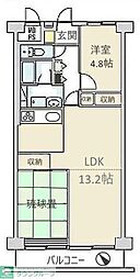 パスコグランドマンション青梅 2LDKの間取図画像