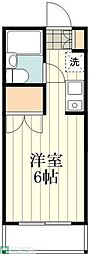 プロムナードハイムD 1Kの間取図画像