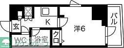 スパシエ八王子クレストタワー 1Kの間取図画像