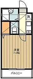 フェリーチェ26 1Kの間取図画像