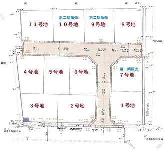 区画図：現地へのご案内も受付しております。この物件以外にも、ご希望の地域、学校区で物件をご紹介いたします。ネットに掲載できない物件も多数ございますので、お気軽にお問合せください。