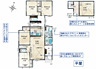 間取り：4LDK＋ロフト　環境と家計に優しいオール電化住宅！