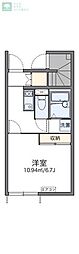 レオネクストワイケージー 1階1Kの間取り