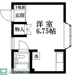 メゾンダイゴ 2階ワンルームの間取り