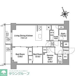 間取図画像 2SLDK