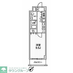 市川妙典レジデンス 1Kの間取図画像