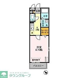 第3エーデルハイム 1Kの間取図画像