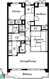 LEO拾八番館 3LDKの間取図画像
