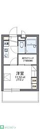 レオパレスLukia 1Kの間取図画像