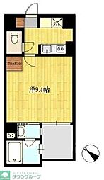 エスポワール本八幡 1Kの間取図画像