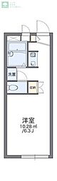 レオパレスセカンドボヌール 1Kの間取図画像