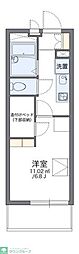 レオパレスKosmos 1Kの間取図画像