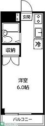 アリスヴィラ ワンルームの間取図画像