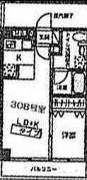 ダイワティアラ津田沼5 1LDKの間取図画像