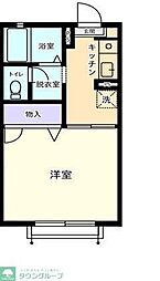 カサグランデ本郷 1Kの間取図画像
