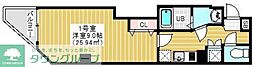 シャルム・ドゥ・プランドール2 1Kの間取図画像