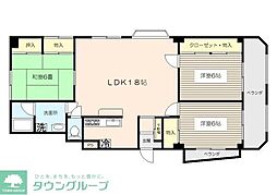 B&S市川 3LDKの間取図画像
