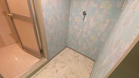 洗濯機置き場。...