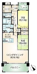 アデニウム真鶴 2LDKの間取り