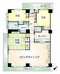 サンライズポイント真鶴 3LDKの間取り
