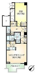 サンヴェール熱海伊豆山 1LDKの間取図画像
