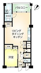 熱海クリフサイド 1LDKの間取図画像