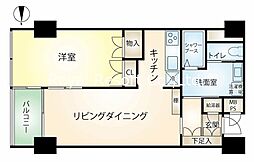 熱海ターガスマンション 1LDKの間取図画像