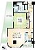 間取り：【間取り】1LDK。80.80m2。テラス付き住戸。